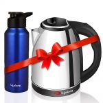 Lifelong LLEKBT01 Electric Kettle 1.5 Litre 1500W for Boiling Water, Soup with Leak proof 750 ML Stainless Steel Bottle Combo