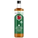 NourishVitals USDA Organic Apple Cider Vinegar - Raw, Unfiltered with Mother Vinegar - 500ml