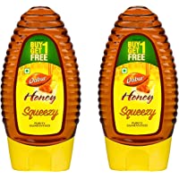 Dabur Honey :100% Pure World's No.1 Honey Brand with No Sugar Adulteration , Squeezy Pack - 225gm (Pack of 2)