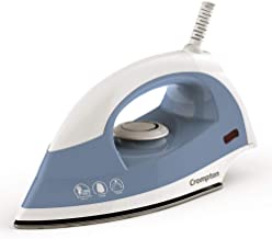 Crompton Brio 1000-Watts Dry Iron with Weilburger Coating (Sky Blue and White)