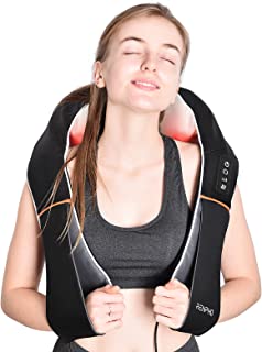 RENPHO Shiatsu Neck and Shoulder Back Massager with Heat, Electric Deep Tissue 3D Kneading Massage Pillow for Relief on Wa...